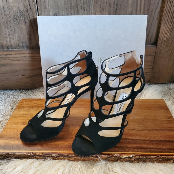 Jimmy Choo Shoes - Jimmy Choo Ren 100 Cage Pumps